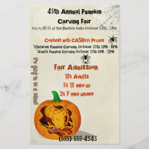 Sirenengeesten Haal Halloween pompoensnijden EVENT Flyer