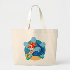 Sirenita de Linda. Sirena, sirena Grote Tote Bag