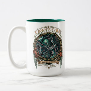 Siren's Cove Donkere Zeemeermin Nautilus Horror Mo Tweekleurige Koffiemok
