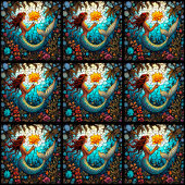 Siren's Garden Keramische Tegel Tegeltje