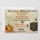 Sirens Haunted Halloween Pumpkin Carving Kaart (Achterkant)