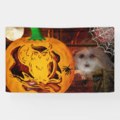 Sirens Haunted Halloween Pumpkin Carving Spandoek (Horizontaal)