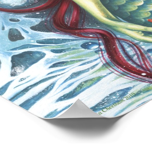 Sirens houdt van Mermaids Kiss Poster (Hoek)