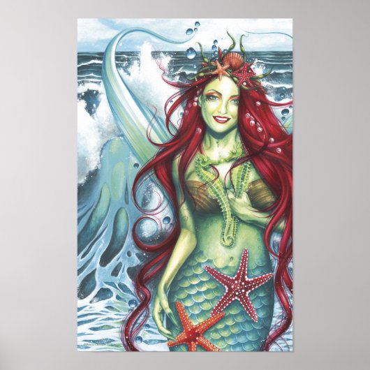 Sirens houdt van Mermaids Kiss Poster (Voorkant)