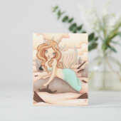 Siren's Rock - Mermaid fairy card Briefkaart (Staand voorkant)