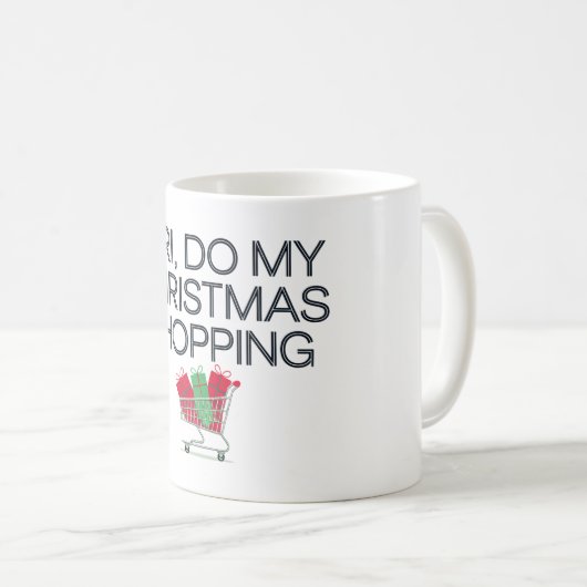 Siri, doe mijn kerstinkopen koffiemok (Voorkant rechts)