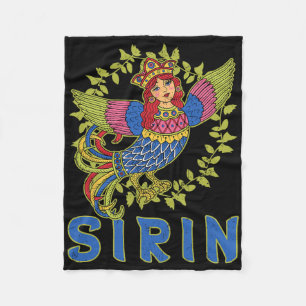 Sirin Mythologische Slavische Noorse Paganisme Oud Fleece Deken