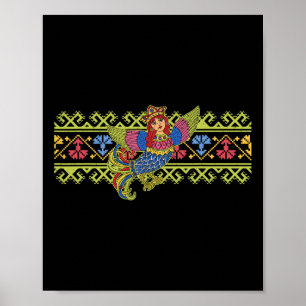 Sirin Mythologische Slavische Noorse Paganisme Oud Poster
