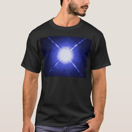 Sirius A en B felle nachtsterren T-shirt (Voorkant)