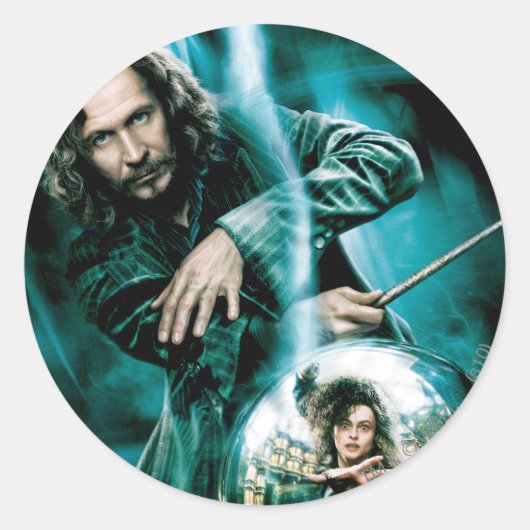 Sirius Black and Bellatrix Lestrange Ronde Sticker (Voorkant)