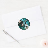 Sirius Black and Bellatrix Lestrange Ronde Sticker (Envelop)