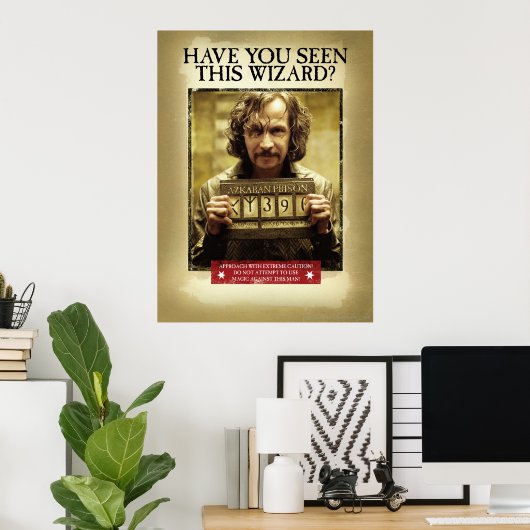Sirius Black Gezocht Poster (Thuiskantoor)