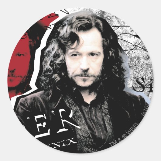 Sirius Black Ronde Sticker (Voorkant)
