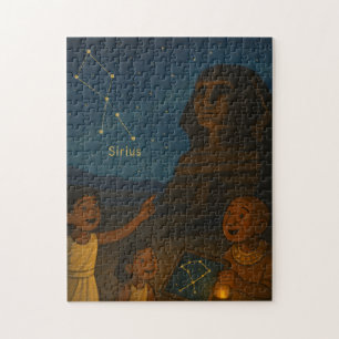 Sirius Constellatie Heilige Puzzel Goddelijk Goud
