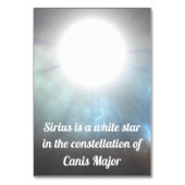 Sirius Kaart (Achterkant)