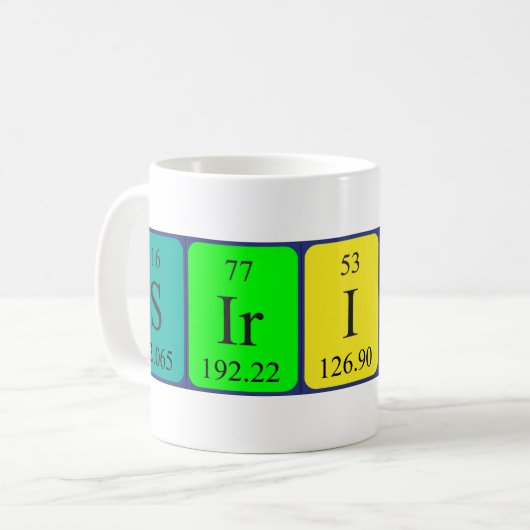 Sirius periodieke tabel naam mok 2 (Voorkant links)