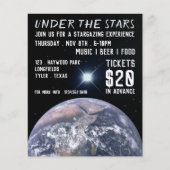 Sirius Star & Earth, Planetarium Event Adverteren Flyer (Voorkant)