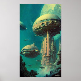 Sirius-station - (42 x 24 inch extra lang) (met lo poster