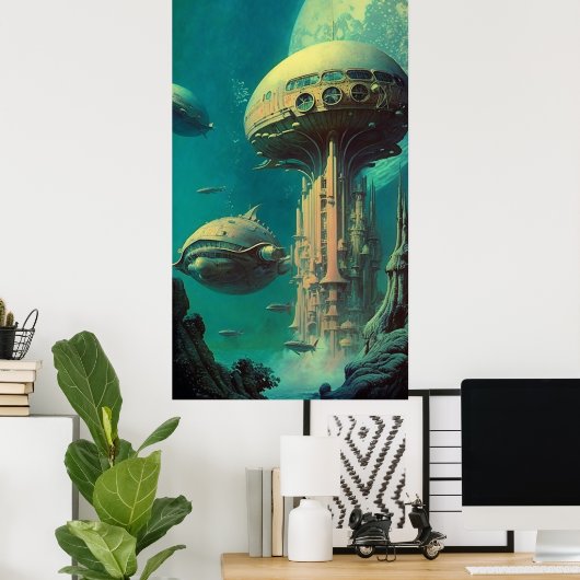 Sirius Station - (42x24in Extra lang) Poster (Thuiskantoor)