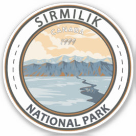 Sirmilik National Park Canada Travel Art  Sticker