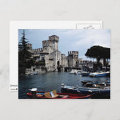Sirmione Castle, zuidzijde, Lake Garda, Italië Briefkaart (Voorkant / Achterkant)
