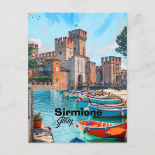 Sirmione Italië Reisansichtkaart, Sirmione Reis Fo Briefkaart