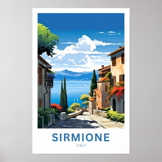 Sirmione Italië Reisprint Poster (Voorkant)