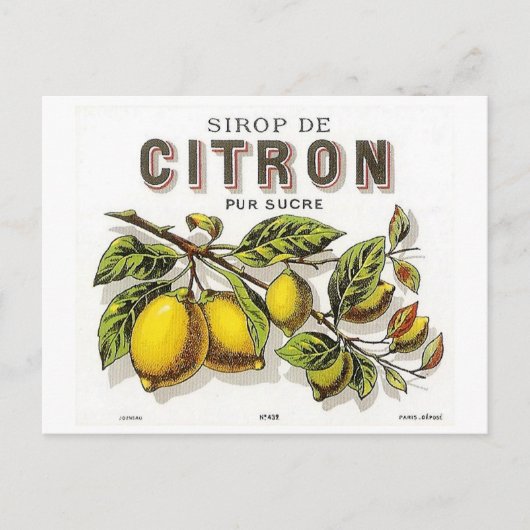  Sirop de Citron Ad Briefkaart (Voorkant)