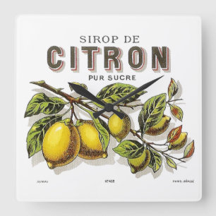 Sirop de Citron Ad Vierkante Klok