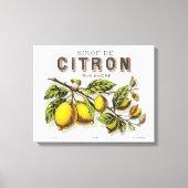  Sirop de Citron Advertentie Canvas Afdruk (Voorkant)