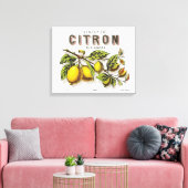  Sirop de Citron Advertentie Canvas Afdruk (Insitu (Woonkamer))