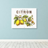  Sirop de Citron Advertentie Canvas Afdruk (Insitu (Houten vloer))