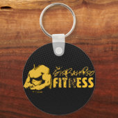 SirRahPro Fitness Black/Gold Sleutelhanger (Voorkant)