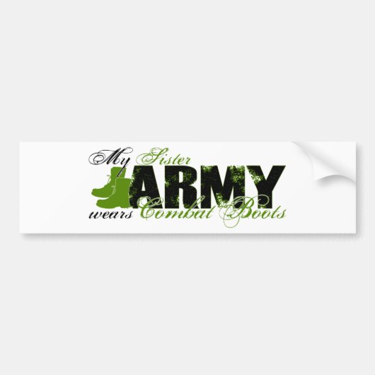 Sis Combat Boots - ARMY Bumpersticker (Voorkant)