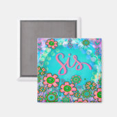 SIS  Floral Inspirivity Magnet (Voorkant / Achterkant)