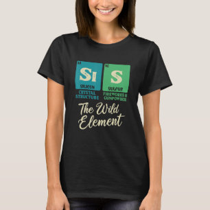 SIS het vrije element Periodieke Lijst van het Zus T-shirt