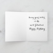 SIS-HIER IS OM FANTASTISCH TE ZIJN (VERJAARDAGSWEN KAART (Binnen)