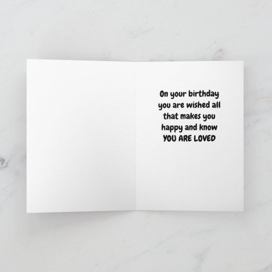 **SIS** JE BENT "GELEEFD" GEFELICITEERD MET JE VER KAART (Binnen)