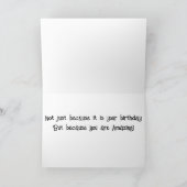 **SIS** JE VERDIENT EEN "GROOT UITZICHT" VERJAARDA KAART (Binnen)