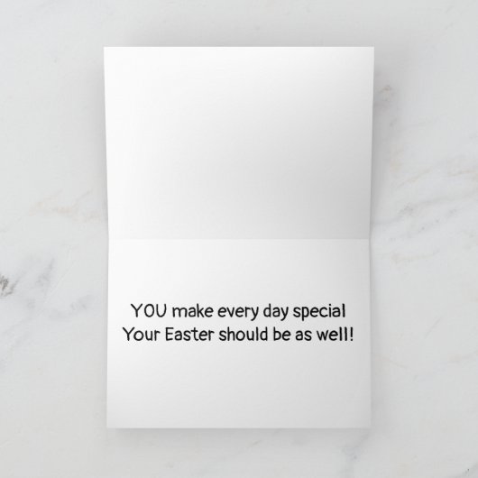 "SIS" JIJ BENT BIJZONDER/PASEN IS OOK SPECIaal Kaart (Binnen)