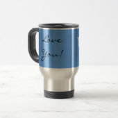 Sis Love You Travel Mug Sister Gift Reisbeker (Voorkant links)
