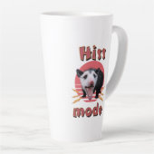 Sis Mode Grappige Opossum Chaotisch Dier Latte Mok (Rechterhoek)