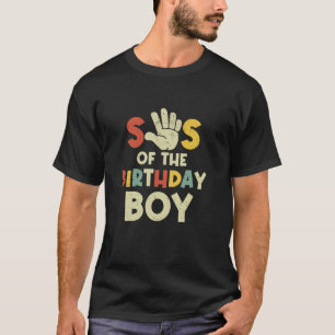 Sis van de verjaardag jongen hi vijf 5 jaar oude B T-shirt