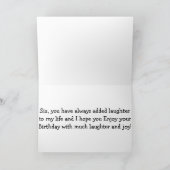 *SIS* VOLGT UW BIRTHDAY MET VEEL LAUGHER/FUN KAART (Binnen)