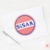 Sisak City Pride Emblem – Croatian Identity Ronde Sticker (Envelop)