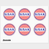 Sisak City Pride Emblem – Croatian Identity Ronde Sticker (Vel)