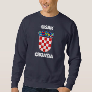 Sisak, Kroatië met wapenschild Trui
