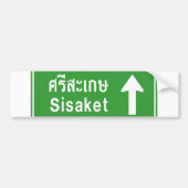 Sisaket Ahead ⚠ Thai Highway Traffic Sign ⚠ Bumpersticker (Voorkant)