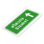 Sisaket Ahead ⚠ Thai Highway Traffic Sign ⚠ Magneet (Linkerzijde)