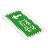 Sisaket Ahead ⚠ Thai Highway Traffic Sign ⚠ Magneet (Rechterzijde)